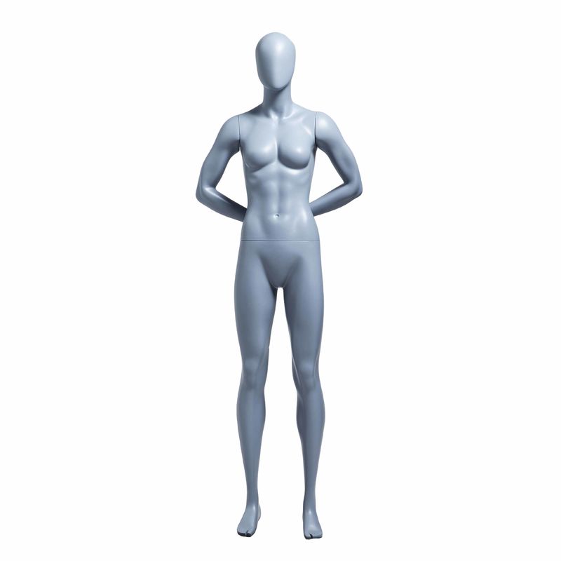 Manos femeninas del cuerpo completo de la fibra de vidrio detrás--Detrás del maniquí femenino de los deportes musculares para la exhibición de la ropa de deportes