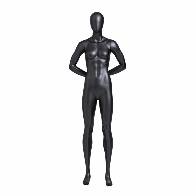 Manos femeninas del cuerpo completo de la fibra de vidrio detrás--Detrás del maniquí femenino de los deportes musculares para la exhibición de la ropa de deportes