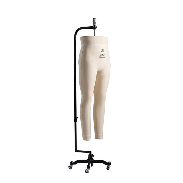 Vestido de fibra de vidrio maniquí de forma para costurero media parte inferior del cuerpo colgando con ruedas